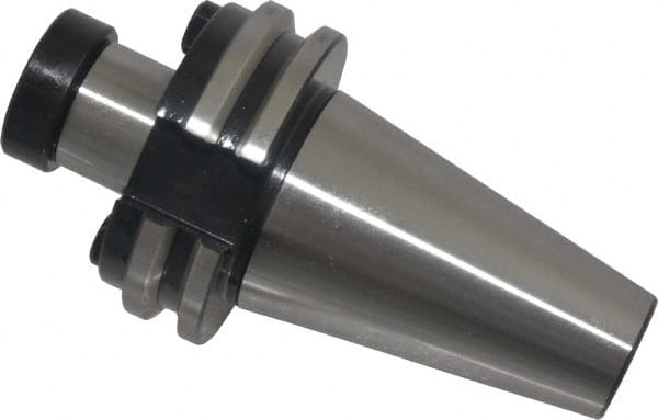 Parlec - CAT40 Taper Shank 1" Pilot Diam Shell Mill Holder - 1" Flange to Nose End Projection, 2-1/4" Nose Diam, 1/2-20 Lock Screw - Exact Tooling