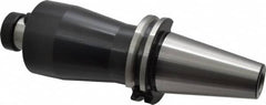 Parlec - CAT40 Taper Shank 1" Pilot Diam Shell Mill Holder - 4" Flange to Nose End Projection, 2-1/4" Nose Diam, 1/2-20 Lock Screw - Exact Tooling