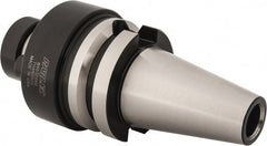Parlec - BT40 Taper Shank 1-1/4" Pilot Diam Shell Mill Holder - 2-1/4" Flange to Nose End Projection, 2-3/4" Nose Diam, 5/8-18 Lock Screw, Through-Spindle Coolant - Exact Tooling