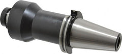 Parlec - CAT50 Taper Shank 1-1/2" Pilot Diam Shell Mill Holder - 6" Flange to Nose End Projection, 3-3/4" Nose Diam, 3/4-16 Lock Screw - Exact Tooling