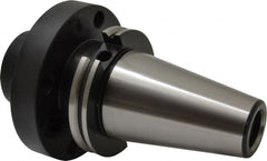 Parlec - CAT50 Taper Shank 2" Pilot Diam Shell Mill Holder - 2.4" Flange to Nose End Projection, 4.88" Nose Diam, 1-14 Lock Screw - Exact Tooling