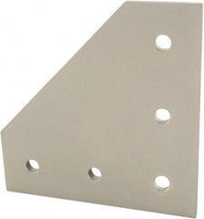 80/20 Inc. - 120mm Wide, Open Shelving Accessory/Component - Aluminum, Clear Anodized Finish, 120mm Long, Use with 40 Series & Bolt Kit 75-3422 - Exact Tooling