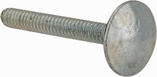 Value Collection - #10-24, 1-1/2" Length Under Head, Step Bolt - 21/32" Head Diam, 1006-1050 Steel, Zinc-Plated Finish - Exact Tooling