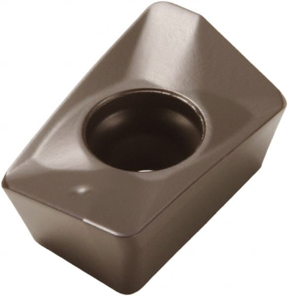 Seco - XOMX120404 MD13 Grade MP1500 Carbide Milling Insert - TiCN/Al2O3 Finish, 0.155" Thick, 0.016" Corner Radius - Exact Tooling