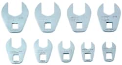 Proto - 9 Piece 3/8" Drive Open End Crowfoot Wrench Set - 3/8 to 7/8" - Exact Tooling