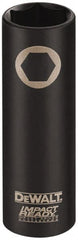 DeWALT - 3/8" Drive 13/16" Deep Impact Socket - 6 Points, 2-1/2" OAL - Exact Tooling