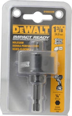 DeWALT - 1-3/8" Diam, 5/8" Cutting Depth, Hole Saw - Bi-Metal Saw, Toothed Edge - Exact Tooling