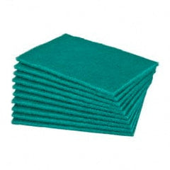 Norton - Very Fine Grade, Aluminum Oxide Hand Pad - Green, 6" Wide x 9" Long, Nonwoven - Exact Tooling
