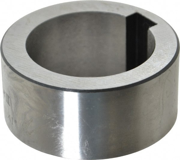 Interstate - 1-1/2" ID x 2-1/8" OD, Alloy Steel Machine Tool Arbor Spacer - 1" Thick - Exact Tooling