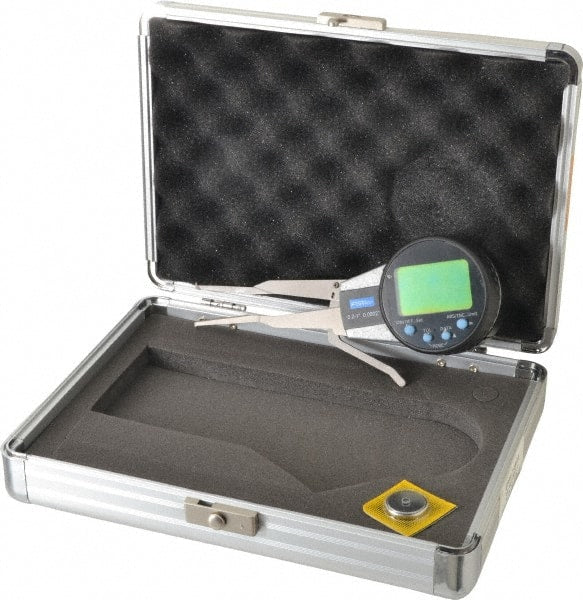Fowler - 0.2 to 1 Inch, Inside Electronic Caliper Gage - 0.0005 Inch Resolution, 0.0008 Inch Accuracy, 2 Inch Leg Length - Exact Tooling