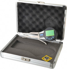 Fowler - 0.2 to 1 Inch, Inside Electronic Caliper Gage - 0.0005 Inch Resolution, 0.0008 Inch Accuracy, 2 Inch Leg Length - Exact Tooling