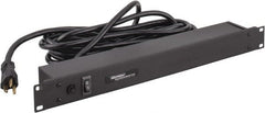 Wiremold - 6 Outlets, 120 Volts, 20 Amps, 15' Cord, Power Outlet Strip - Rack Mount, 6 Back NEMA Configuration, 19" Strip, cULus Recognized - Exact Tooling