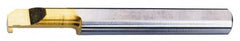 Carmex - 0.04" Groove Width, 0.2" Min Hole Diam, 0.59" Max Hole Depth, Grooving Grooving Tool - 0.05" Projection, 2" OAL, Solid Carbide, TiN Finish - Exact Tooling