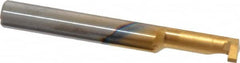 Carmex - 0.08" Groove Width, 0.24" Min Hole Diam, 0.59" Max Hole Depth, Grooving Grooving Tool - 0.06" Projection, 2" OAL, Solid Carbide, TiN Finish - Exact Tooling