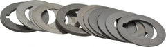 Precision Brand - 7/8 Inch Inside Diameter, 1-3/8 Inch Outside Diameter, 3/16 Inch Keyway Width, Steel Machine Tool Arbor Spacer Set - 0.001 to 0.125 Inch Thick, Use with Gang Cutters, Grinding Tools, Milling Cutters, Saws, Slitting Blades, 19 Pieces - Exact Tooling