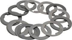 Precision Brand - 1 Inch Inside Diameter, 1-1/2 Inch Outside Diameter, 1/4 Inch Keyway Width, Steel Machine Tool Arbor Spacer Set - 0.001 to 0.125 Inch Thick, Use with Gang Cutters, Grinding Tools, Milling Cutters, Saws, Slitting Blades, 19 Pieces - Exact Tooling
