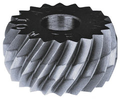 Convex Knurl Wheel: 5/8″ Dia, 90 ° Tooth Angle, 30 TPI, Straight, Cobalt 1/4″ Face Width, 1/4″ Hole, Series GKV