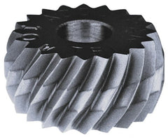Made in USA - 3/4" Diam, 90° Tooth Angle, 21 TPI, Convex, Form Type Cobalt Straight Knurl Wheel - Exact Tooling