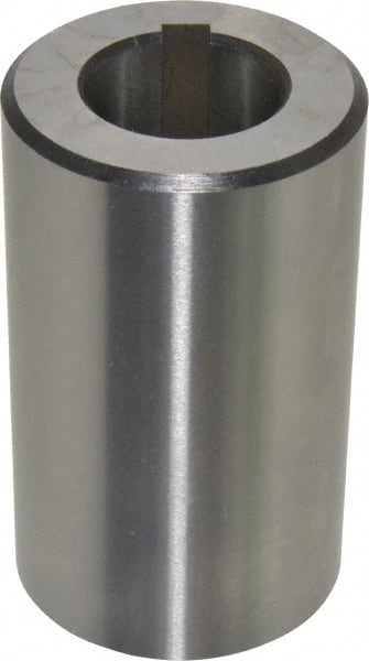 Interstate - 1 Inch Hole Diameter, 1-7/8 Inch Outside Diameter, 3-1/8 Inch Long, Alloy Steel Machine Tool Arbor Bushing - 0.0004 Inch Runout, Use with Milling Machine Arbors - Exact Tooling