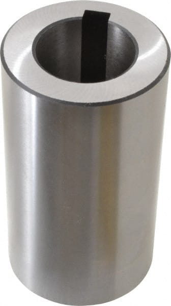 Interstate - 1-1/4 Inch Hole Diameter, 2-1/8 Inch Outside Diameter, 3-3/4 Inch Long, Alloy Steel Machine Tool Arbor Bushing - 0.0004 Inch Runout, Use with Milling Machine Arbors - Exact Tooling