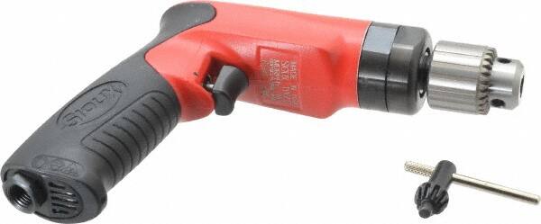 Sioux Tools - 1/4" Keyed Chuck - Pistol Grip Handle, 2,600 RPM, 14.16 LPS, 30 CFM, 1 hp - Exact Tooling
