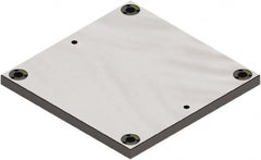 Jergens - 400mm Long x 400mm Wide Steel Fixture Plate - 1.13" Plate Thickness - Exact Tooling