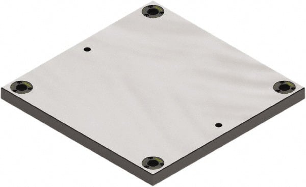 Jergens - 400mm Long x 400mm Wide Steel Fixture Plate - 25mm Plate Thickness - Exact Tooling