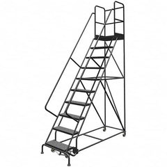 TRI-ARC - Rolling & Wall Mounted Ladders & Platforms Type: Rolling Warehouse Ladder Style: Rolling Platform Ladder - Exact Tooling