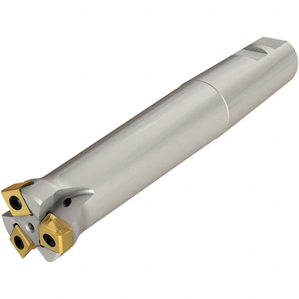 Iscar - 1" Cut Diam, 0.118" Max Depth of Cut, Indexable Plunge End Mill - M12 Modular Connection, HTP LNHT 1006 Insert Style, HTP-M-LN10 Toolholder Style, Through Coolant, Series TangPlunge - Exact Tooling