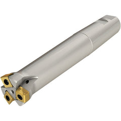 Iscar - 1" Cut Diam, 0.118" Max Depth of Cut, Indexable Plunge End Mill - M12 Modular Connection, HTP LNHT 1006 Insert Style, HTP-M-LN10 Toolholder Style, Through Coolant, Series TangPlunge - Exact Tooling