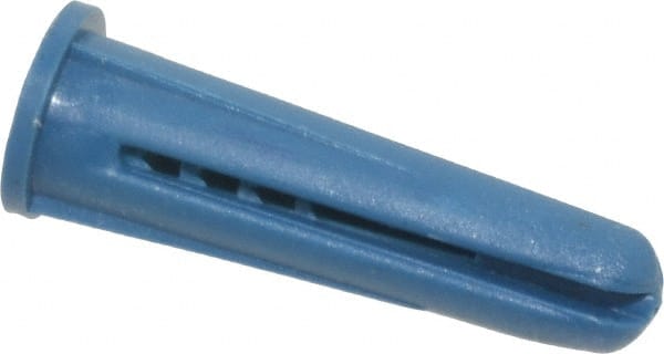 Powers Fasteners - #10 to 12 Screw, 1/4" Diam, 1" Long, Plug Drywall & Hollow Wall Anchor - 1/4" Drill, Plastic, Use in Concrete, & Masonry, Drywall & Wallboard - Exact Tooling