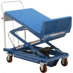 Vestil - 600 Lb Capacity Hydraulic Scissor Tilt Truck - 14" to 35" Lift Height, 36" Platform Length x 24" Platform Width - Exact Tooling