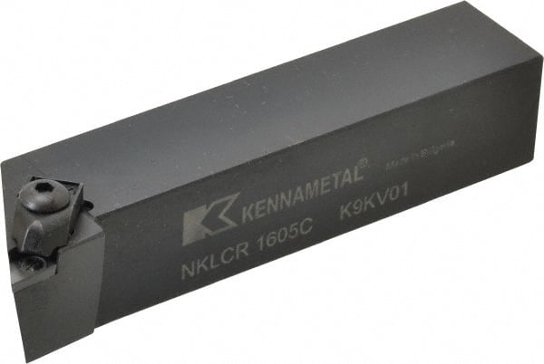 Kennametal - NP.., -5° Lead Angle NKLC External Right Hand Indexable Profiling Toolholder - 25.4mm Shank Height x 25.4mm Shank Width, 5" Long, Steel - Exact Tooling