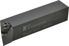 Kennametal - NP.., -5° Lead Angle NKLC External Right Hand Indexable Profiling Toolholder - 25.4mm Shank Height x 25.4mm Shank Width, 5" Long, Steel - Exact Tooling