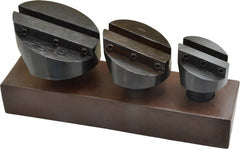 Interstate - 3 Piece, 3/4" Shank Diam, 1-1/2" to 2-1/2" Max Head Diam, Straight Shank, Fly Cutter Set - 1 Bit Per Cutter, 5/16 to 5/16" Tool Bit, Multiple Head Diams, Includes Wood Stand - Exact Tooling