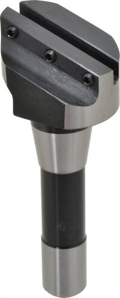 Interstate - 2-1/2" Head, 1 Bit Per Cutter, 5/16" Tool Bit, Fly Cutter - R8 Shank - Exact Tooling