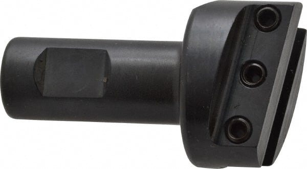 Made in USA - 1-1/2" Head, 3/4" Shank Diam, 1 Bit Per Cutter, 3/8" Tool Bit, Fly Cutter - Straight Shank - Exact Tooling