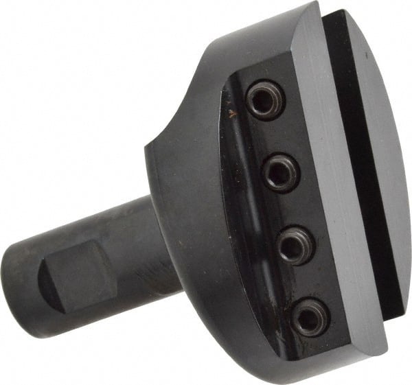 Made in USA - 2-1/2" Head, 3/4" Shank Diam, 1 Bit Per Cutter, 1/2" Tool Bit, Fly Cutter - Straight Shank - Exact Tooling