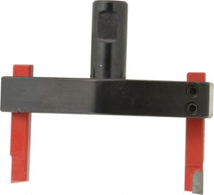Flexbar - 4" Head, 3/4" Shank Diam, 2 Bits Per Cutter, 3/8" Tool Bit, Fly Cutter - Straight Shank, Bits Included - Exact Tooling
