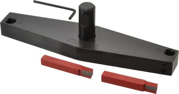 Flexbar - 8" Head, 3/4" Shank Diam, 2 Bits Per Cutter, 3/8" Tool Bit, Fly Cutter - Straight Shank, Bits Included - Exact Tooling