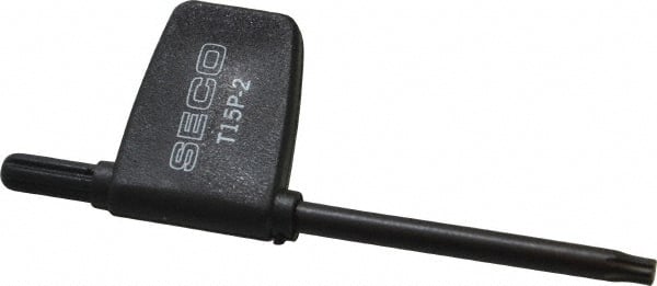 Seco - T15P Torx Plus Drive, Key and Driver for Indexable Tools - Compatible with Anvil Screws - Exact Tooling