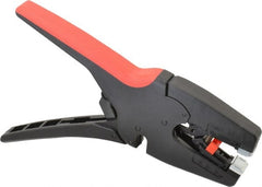 Knipex - 7 to 32 AWG Capacity Self-Adapting Insulation Stripper - 8" OAL, Comfort Grip Handle - Exact Tooling