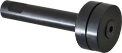 Interstate - Slitting/Slotting Saw Arbor - Straight Shank, 1/2" Shank Diam, 3" OAL, For 3/8" Cutter Hole Diam - Exact Tooling