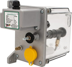 Trico - 2 L Reservoir Capacity, 3 - 6 cm Output per Cycle, 18-36 cm Output per Hour, Electric Central Lubrication System - 10 Min Interval Between Cycles, 130mm Wide x 225mm High, 110 Volts, Oil, 5/16-24 Outlet Thread - Exact Tooling