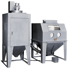 Trinco - 53" Wide x 78" High x 49" Deep Pressure Sandblasting Unit - Working Dimensions 48" Wide x 36" High x 48" Deep - Exact Tooling