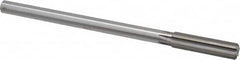 Made in USA - 33/64" High Speed Steel 6 Flute Chucking Reamer - Straight Flute, 0.4355" Straight Shank, 2" Flute Length, 8" OAL - Exact Tooling