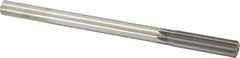 Made in USA - 0.6005" High Speed Steel 8 Flute Chucking Reamer - Straight Flute, 0.4355" Straight Shank, 2" Flute Length, 8" OAL - Exact Tooling