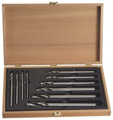 Made in USA - #10 to #4 Wire Socket Head Cap Screw Compatible, High Speed Steel, Solid Pilot Counterbore Set - Exact Tooling