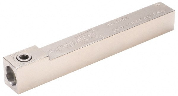 Kennametal - Right Hand Cut, KM12 Modular Connection, Square Shank Lathe Modular Clamping Unit - 1/2" Square Shank Length, 1/2" Square Shank Width, 4" OAL, Series RCM Square Shank - Exact Tooling