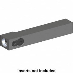 Kennametal - Neutral Cut, KM16 Modular Connection, Square Shank Lathe Modular Clamping Unit - 16mm Square Shank Length, 16mm Square Shank Width, 100mm OAL, Series NCM Square Shank - Exact Tooling